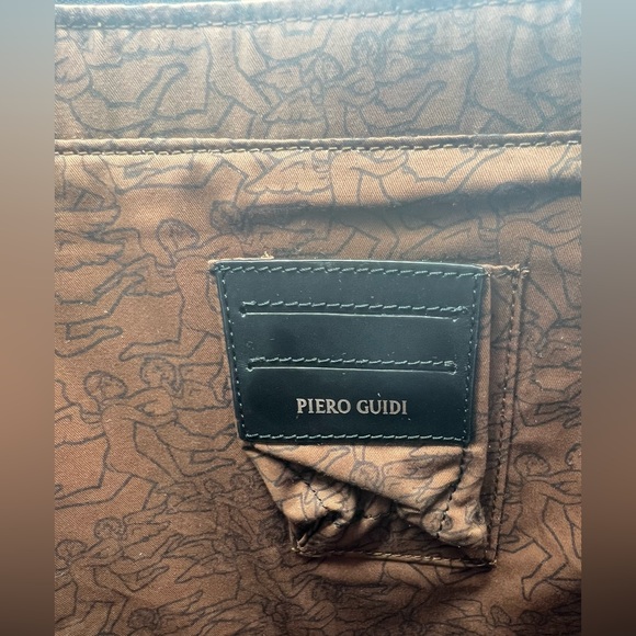 NEW PIERO GUIDI Magic Circus Chiara Embossed Leather Trim Shopper Bag Large Tote - Picture 15 of 16